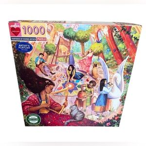 eeBoo Pantheon of Women Artists 1000 Piece Art Cardboard Jigsaw Puzzle Colorful